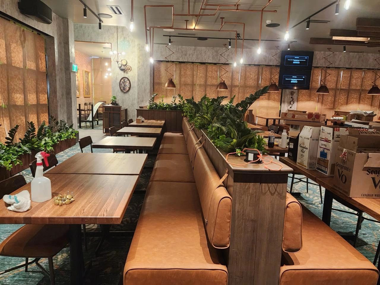 Finish carpentry and millwork installation with custom wood details in Winnipeg, MB.