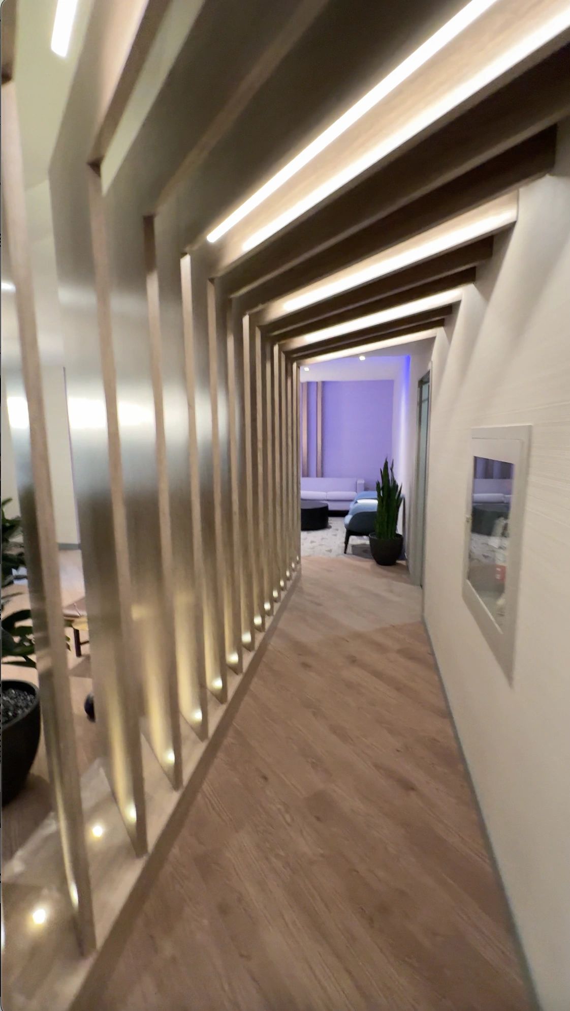 Commercial millwork installation featuring custom wood finishes in Vancouver, BC.
