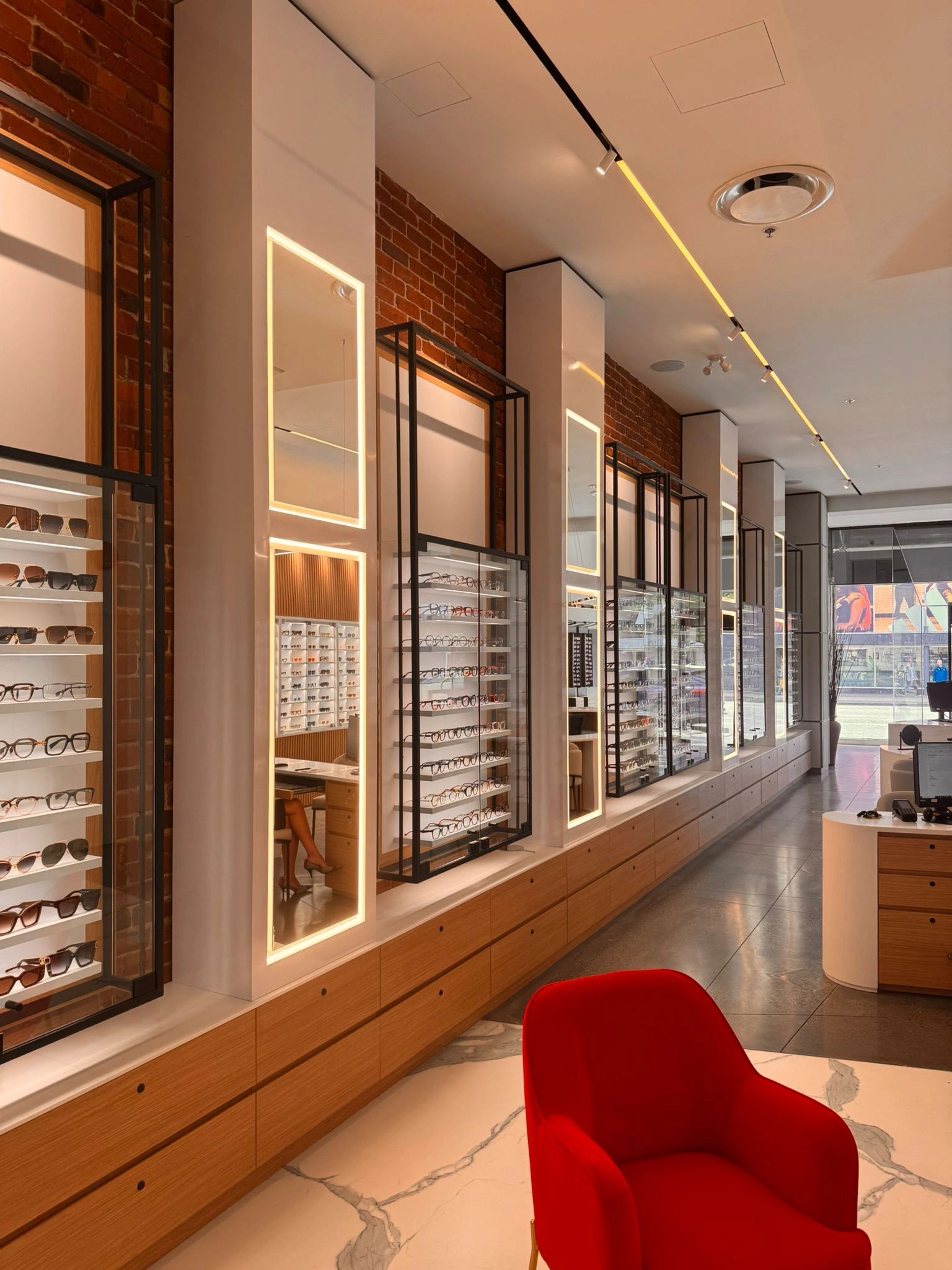 millwork installation
custom millwork
architectural millwork
retail glasses millwork
millwork 