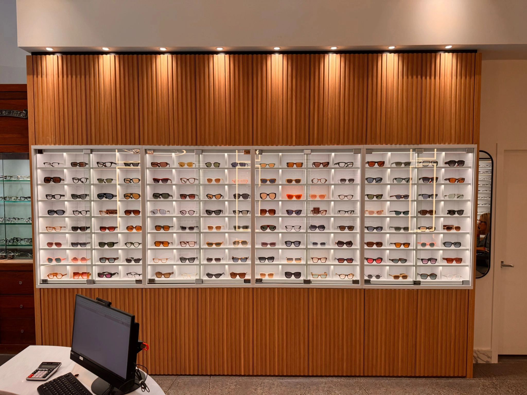 Retail interior millwork installation with display cabinetry in Vancouver, BC.