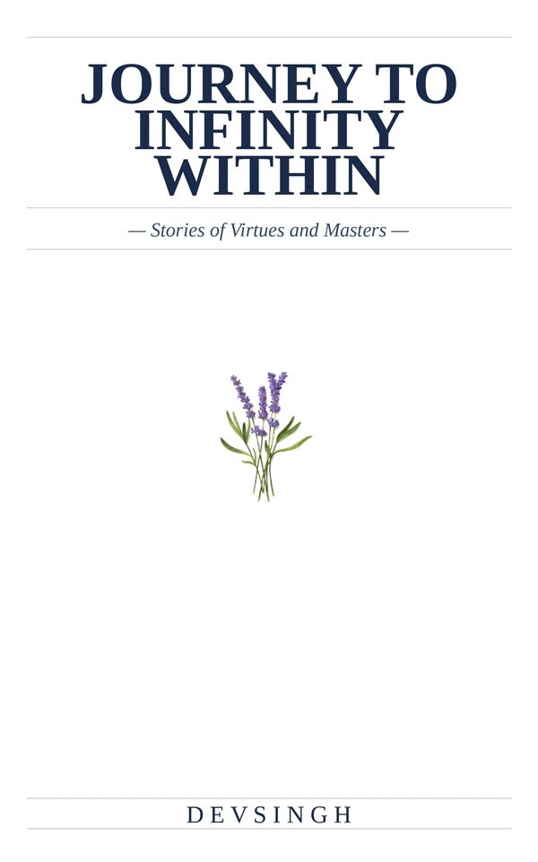 Book cover titled Journey to Infinity Within with a lavender illustration.