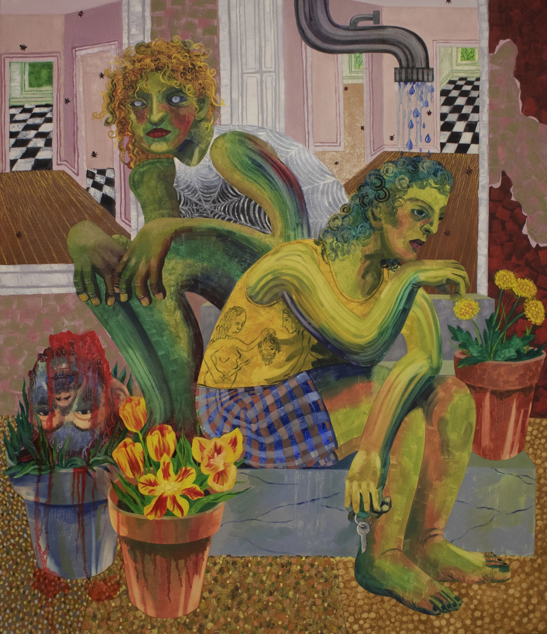 Judith With the Head of Her Landlord
36x42”
Oil on canvas, 2019