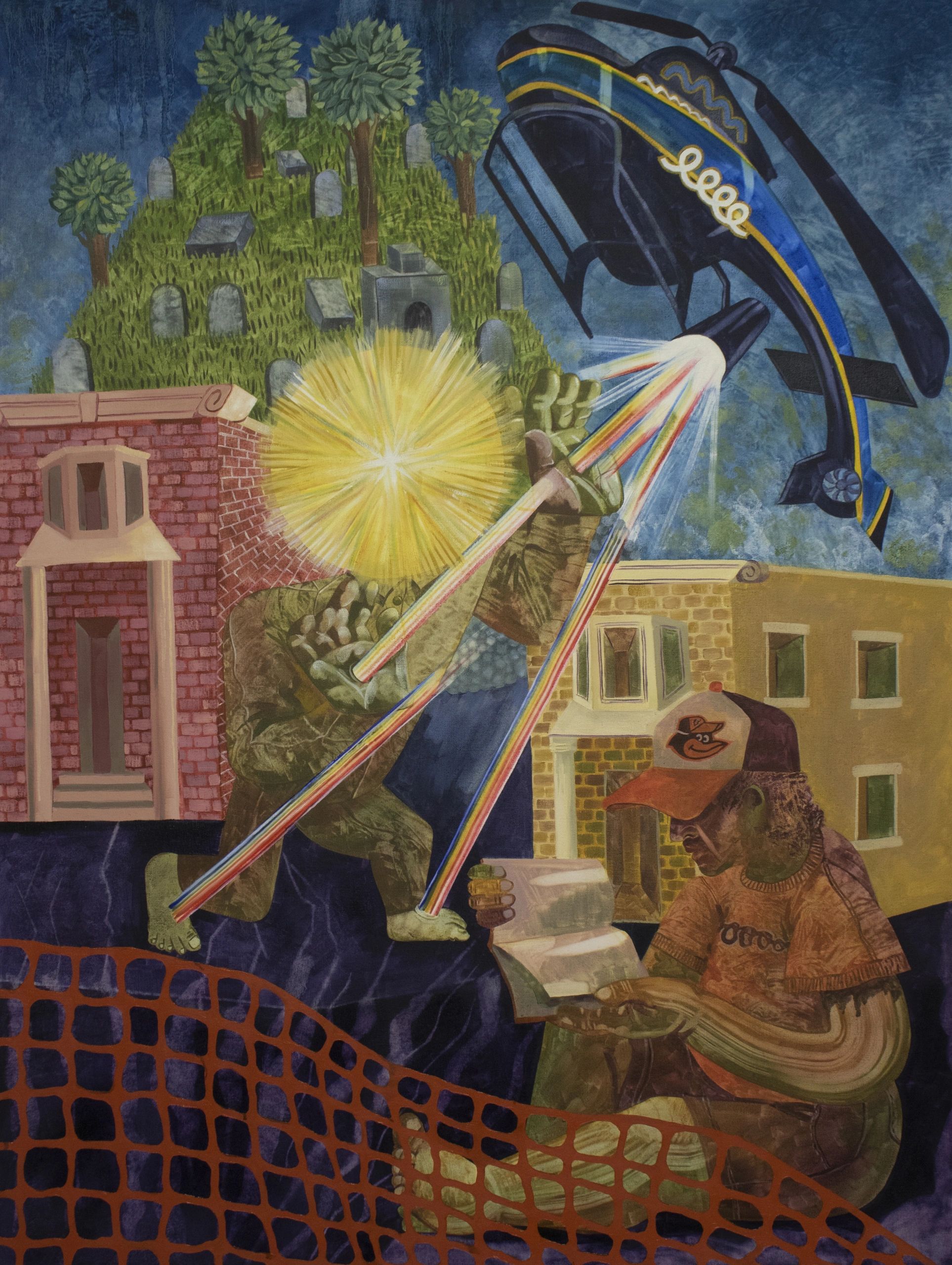Stigmata under Greenmount (After Giotto)
36x48”
Oil on canvas, 2019