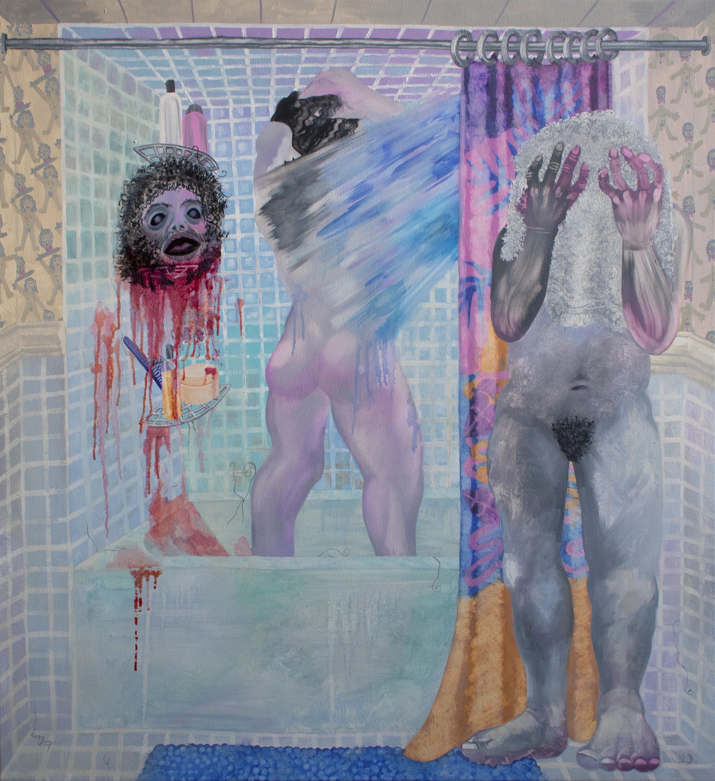 Judith Bathing With the Head of Holofernes
50x50”
Oil on canvas, 2017