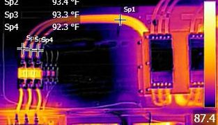 Control board thermal image
