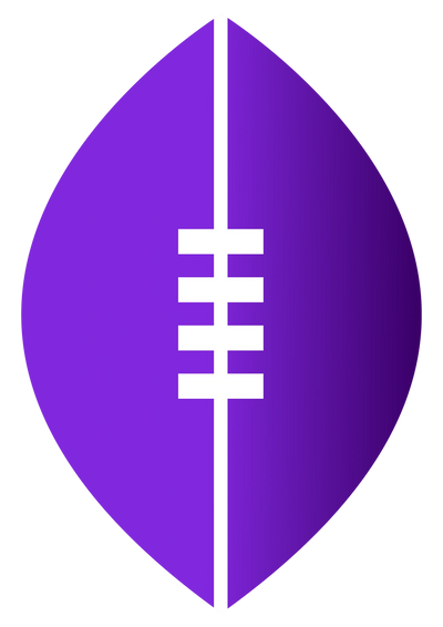 A purple australian football 