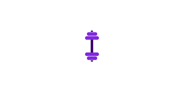 Purple dumbbell 