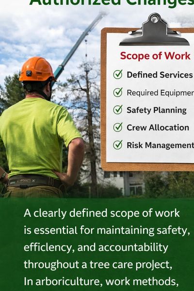 Tree scope of work planning in Fort Hunt, VA.