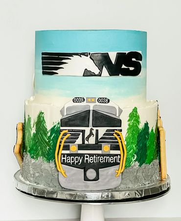 Railroad Retiree Cake
