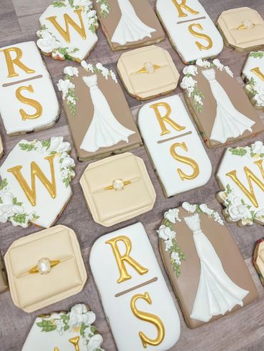 Engagement/Wedding Shower Cookies with Ring Box