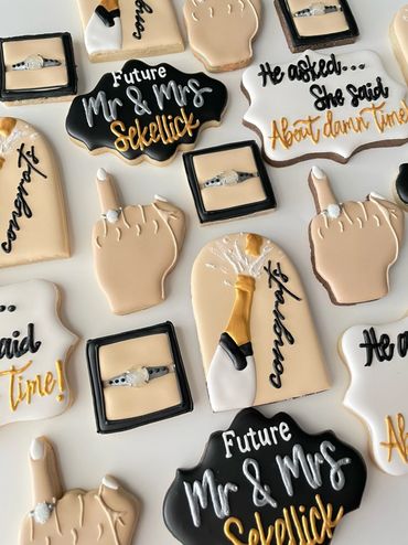 Engagement / Wedding Shower Cookies 