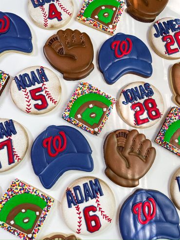 Baseball Team Cookies
