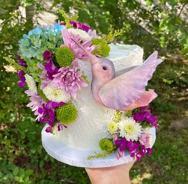 Hummingbird Themed Cake