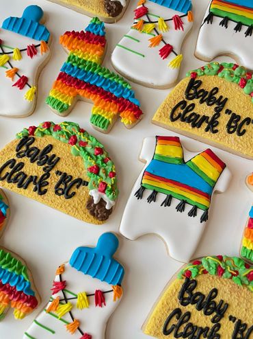 "Taco About A Baby"  - Baby Shower Cookies