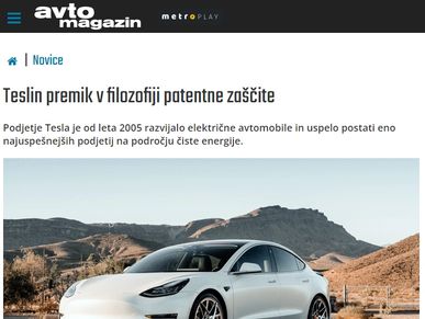 Tesla in zaščitapatentov