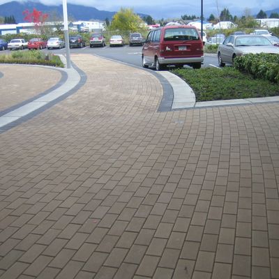 60 mm standsard paving stone installation on Expert Stone Paving and Landscaping Ltd. Job Site in Bu