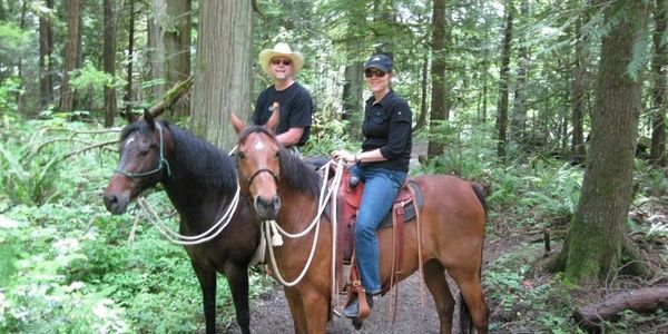 One of our favorite things to do is trail riding. Each year we spend a week with our best friends Sa