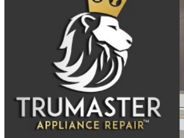 Logo of Trumaster Appliance Repair featuring a crowned lion.