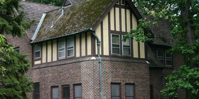 Asbestos Roof getting repaired  & re-colored to make like new again. Cleaning with steam.









