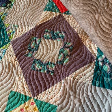 Edge to edge quilting