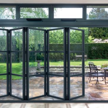 Black Aluminium im sliding doors 