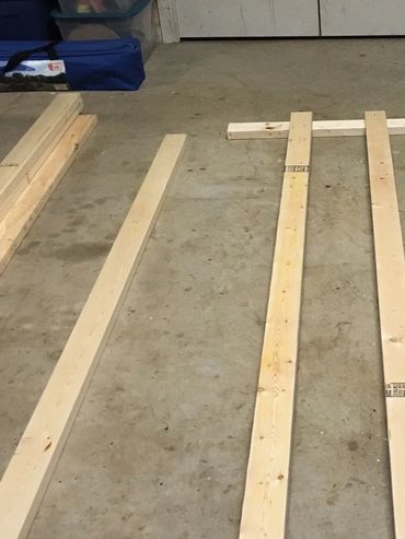 This is the start of the table assembly upon which the boat build will happen. 