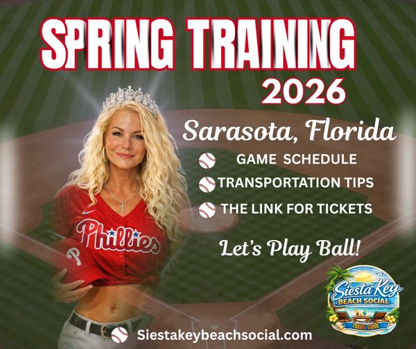 Spring Training 2026 in Sarasota, Florida with Phillies fan and ticket info.