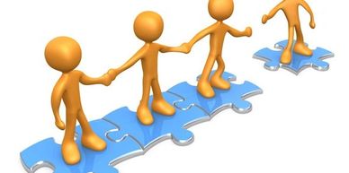                helping hand to cross over. Family union. Unity is strength