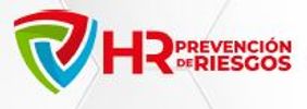 Logo of HR Prevención de Riesgos with a colorful shield design.