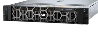 Dell rack server with multiple drive bays and ventilation.