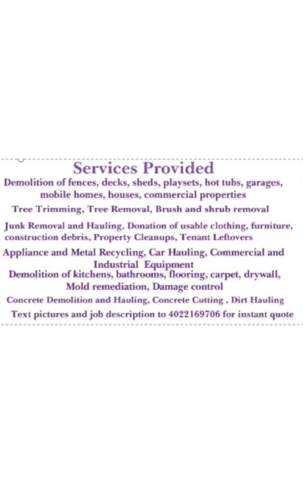 Services