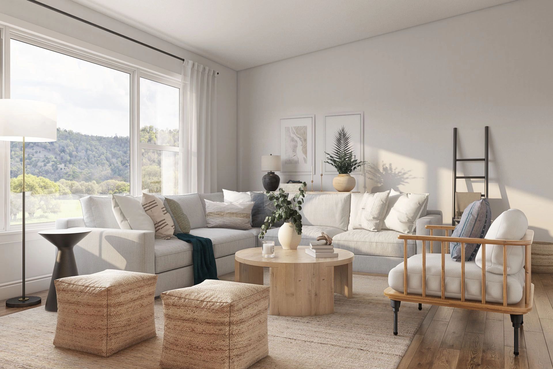 living room design coastal modern