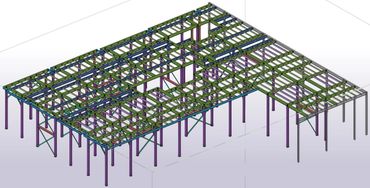 Debarker Area Support Steel