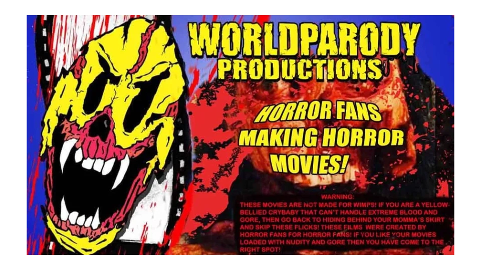 Promotional image for Worldparody productions! We create awesome horror movies!