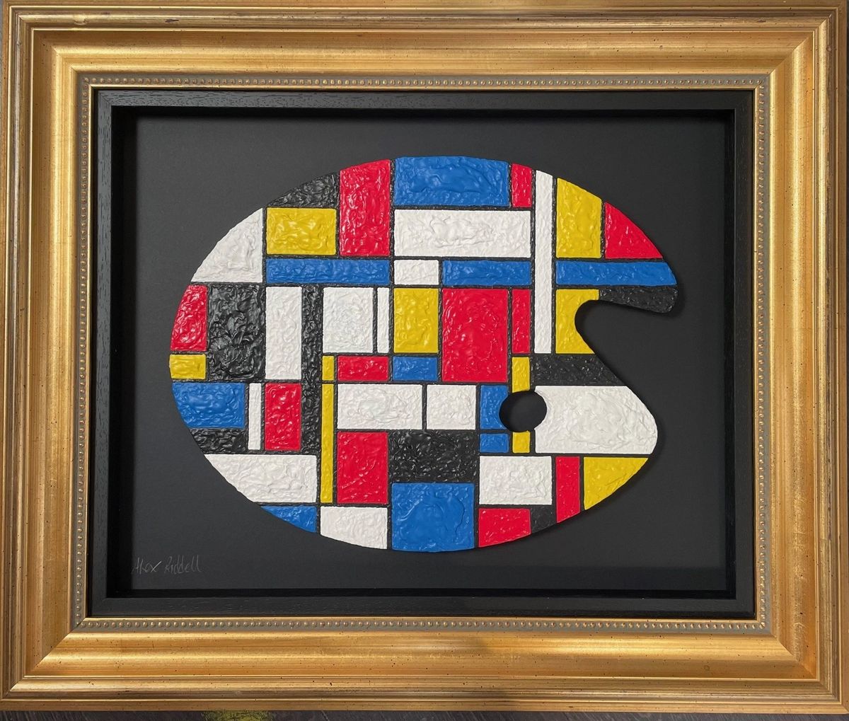 Alex Riddell: Mondrian's Palette - Original (Framed)