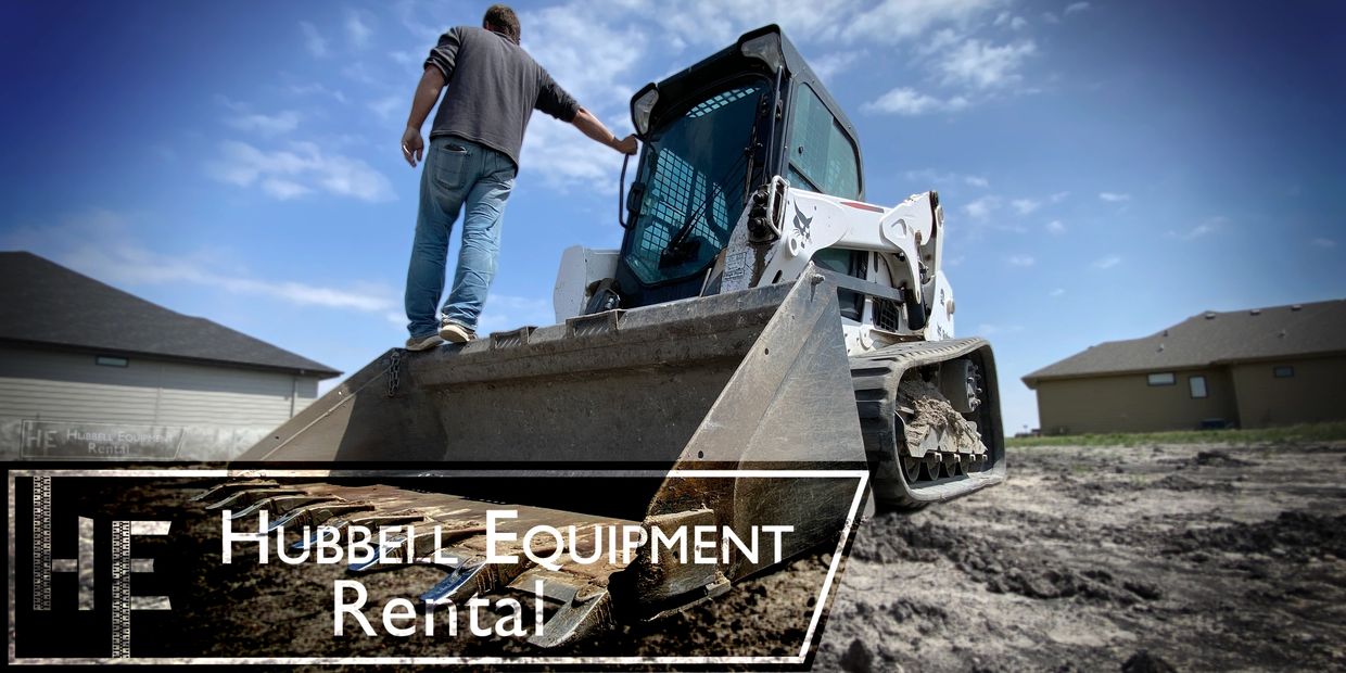 Skid-loader rented for concrete work in Fremont, Nebraska