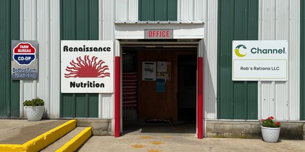 The front of the office with our brands' signs adorning it. 
