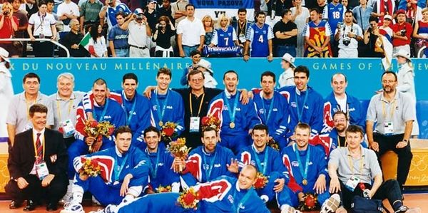 Volleyball gold medal team Yugoslavia at Sydney 2000 Olympic Games