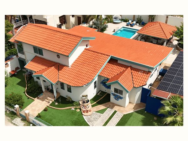 Aerial view of Paradise in Aruba, a 4-bedroom vacation home in Palm Beach, Noord, Aruba