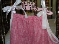 pink gingham pillowcase dress