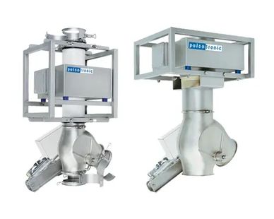 Two industrial metal devices labeled Poise-Logic.