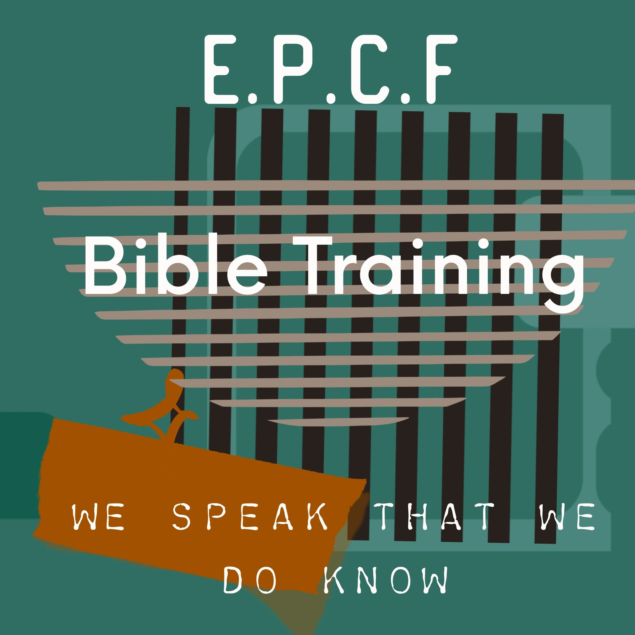 Bible Training with a microphone illustration.