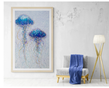 De la série Or
Âmes flottantes
30 x 60 pouces de haut