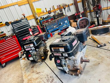 A few engines that came in to be repaired