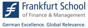 Logo of Frankfurt School of Finance &amp; Management with the tagline about German excellence and global relevance.