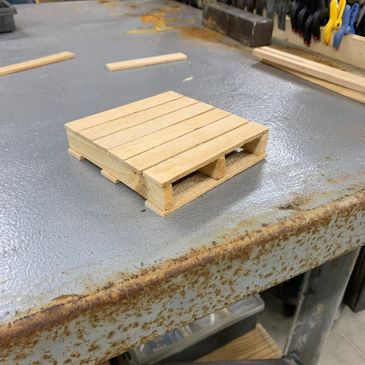 Pallett made from Scale Lumber