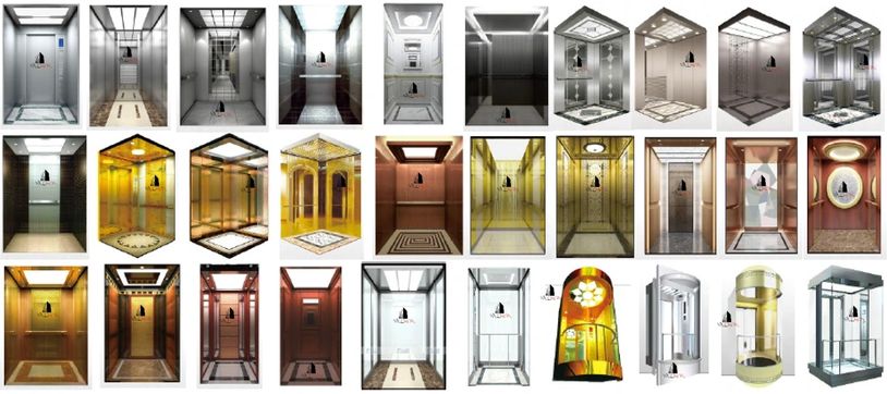 Diferentes cabinas - Vallmon
Varios diseños de Elevadores - Vallmon