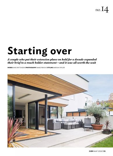 25 Beautiful Homes house renovation, Jane Crittenden journalist, Brighton house project