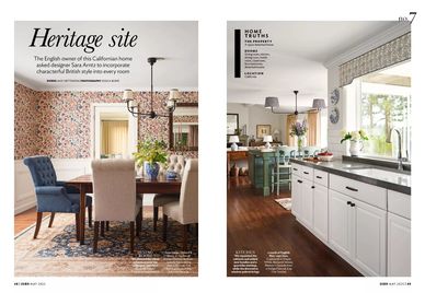 California house, Jane Crittenden journalist and writer, floral wallpaper, 25 Beautiful homes May 25