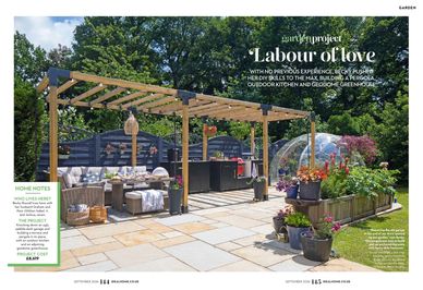 Ideal Home September 2026, DIY garden project, geodome, outdoor kitchen, @diyherway, Jane Crittenden